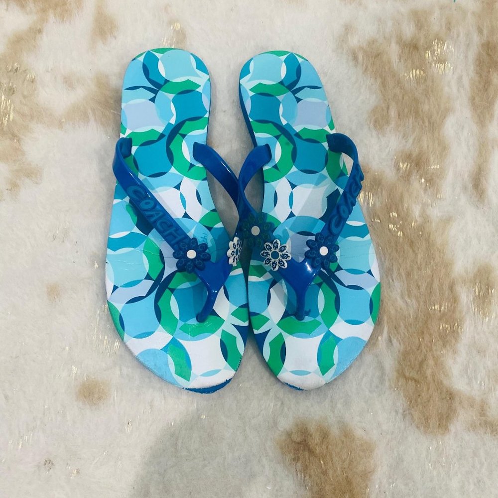 Coach Kerrie Flip Flop Sandals Size 8